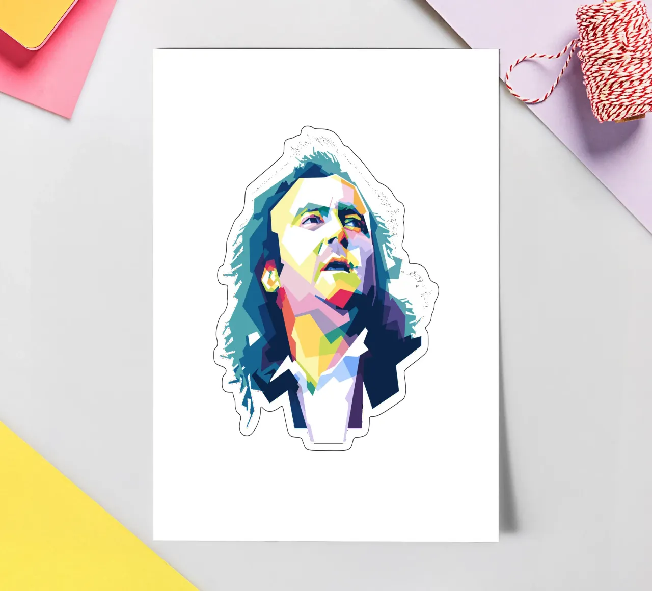 Phil Collins WPAP Stickerbogen von Alkahfsmart