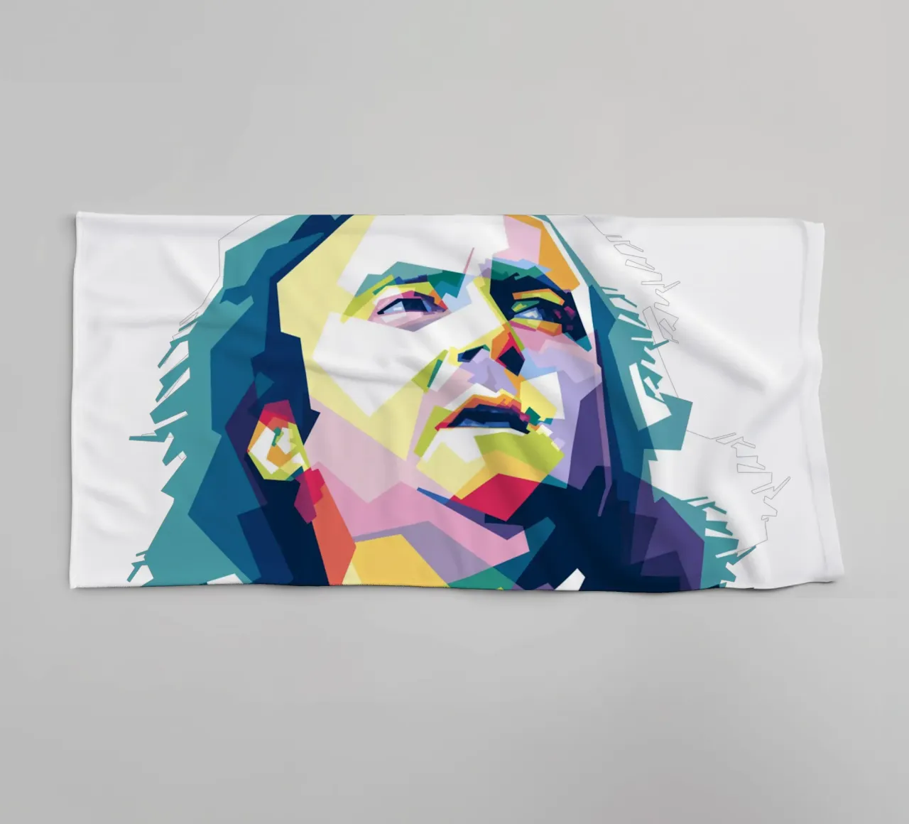 Phil Collins WPAP asciugamano da bagno da Alkahfsmart