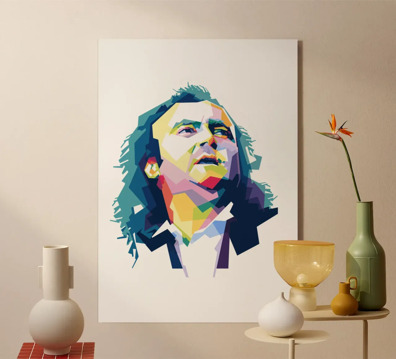 Phil Collins WPAP Acryl-Glas von Alkahfsmart