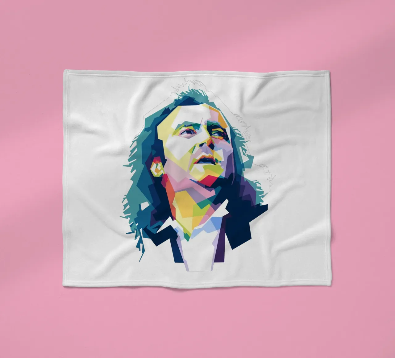 Phil Collins WPAP coperta in pile da Alkahfsmart