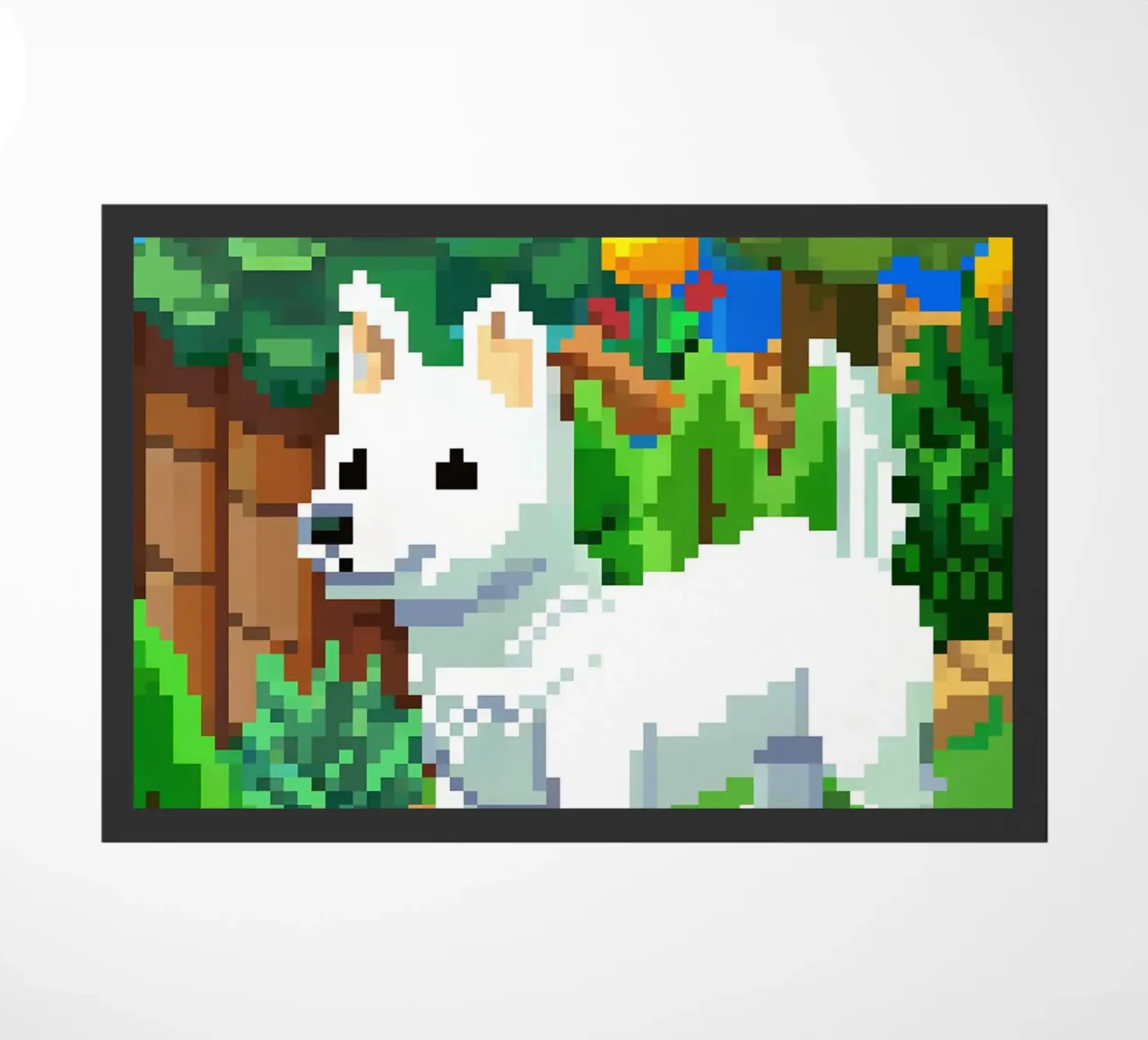 Cane bianco nel parco zerbino da DOG AND CAT