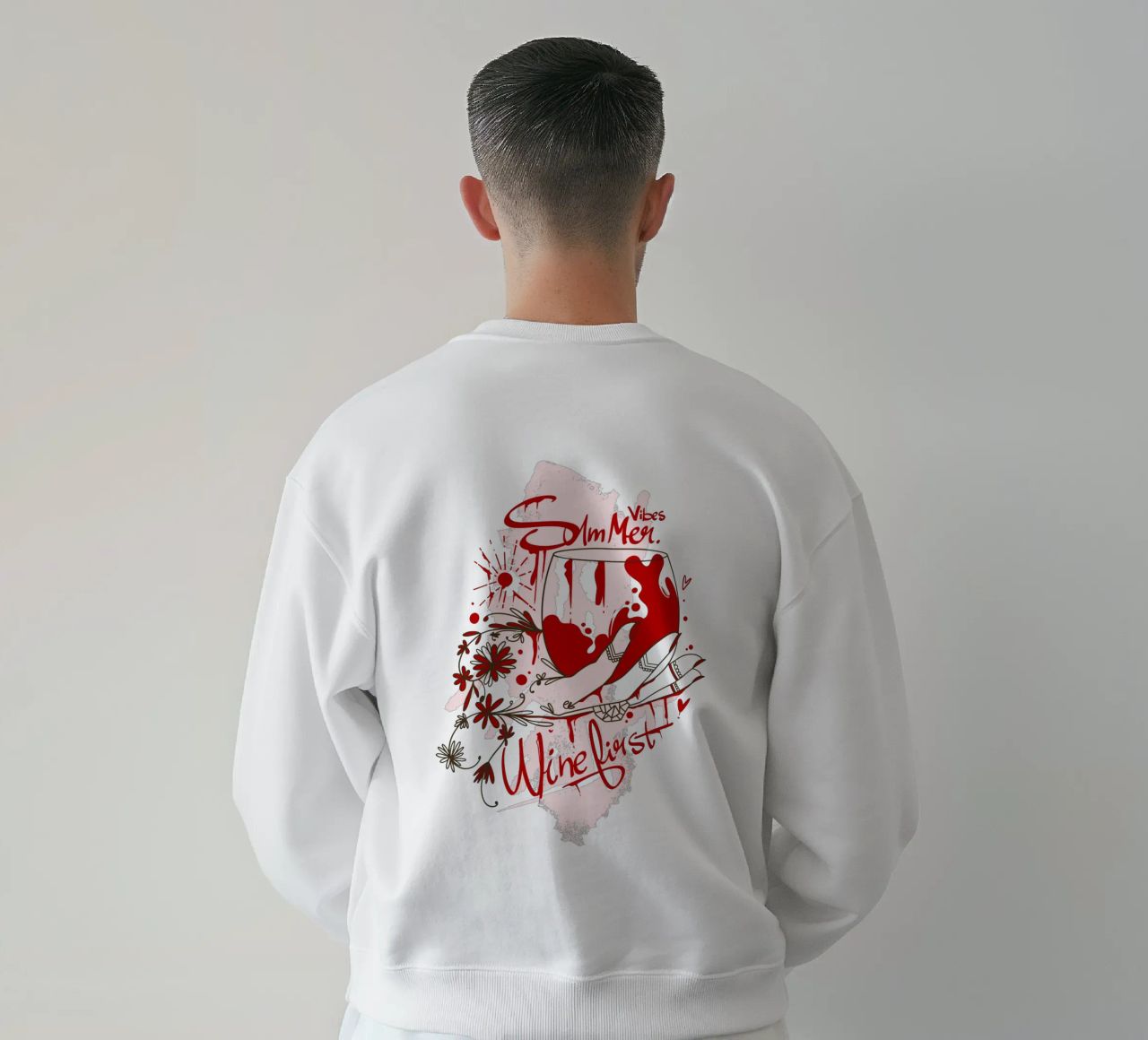 Summer Vibes & Wine First felpa da Gift For You