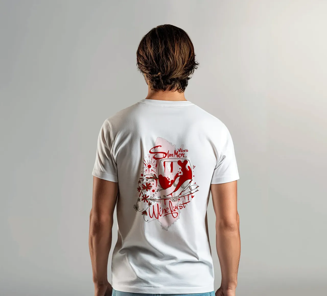 Ambiente veraniego y vino por primera vez camiseta de Gift For You