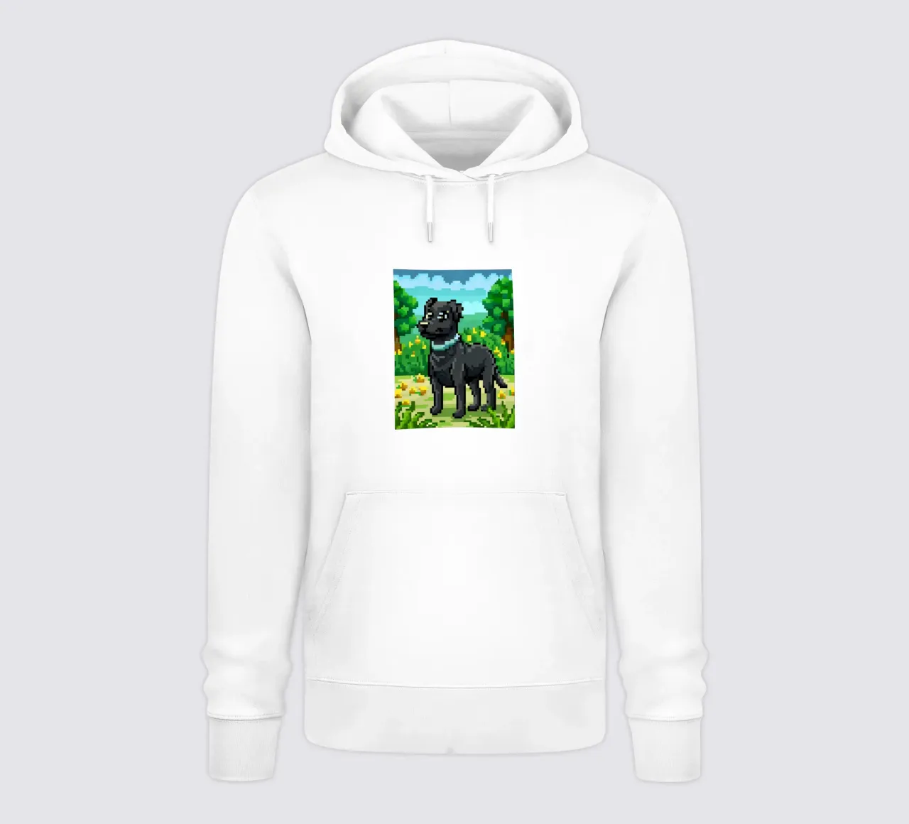 Cane nero felpa con cappuccio da DOG AND CAT