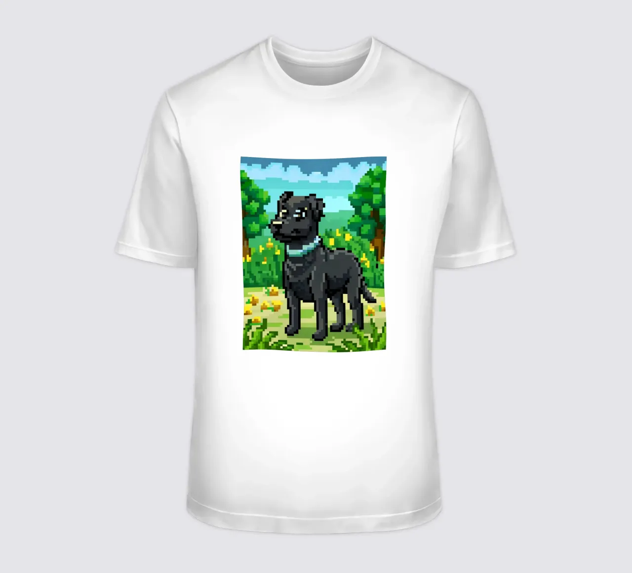 Cane nero t-shirt da DOG AND CAT