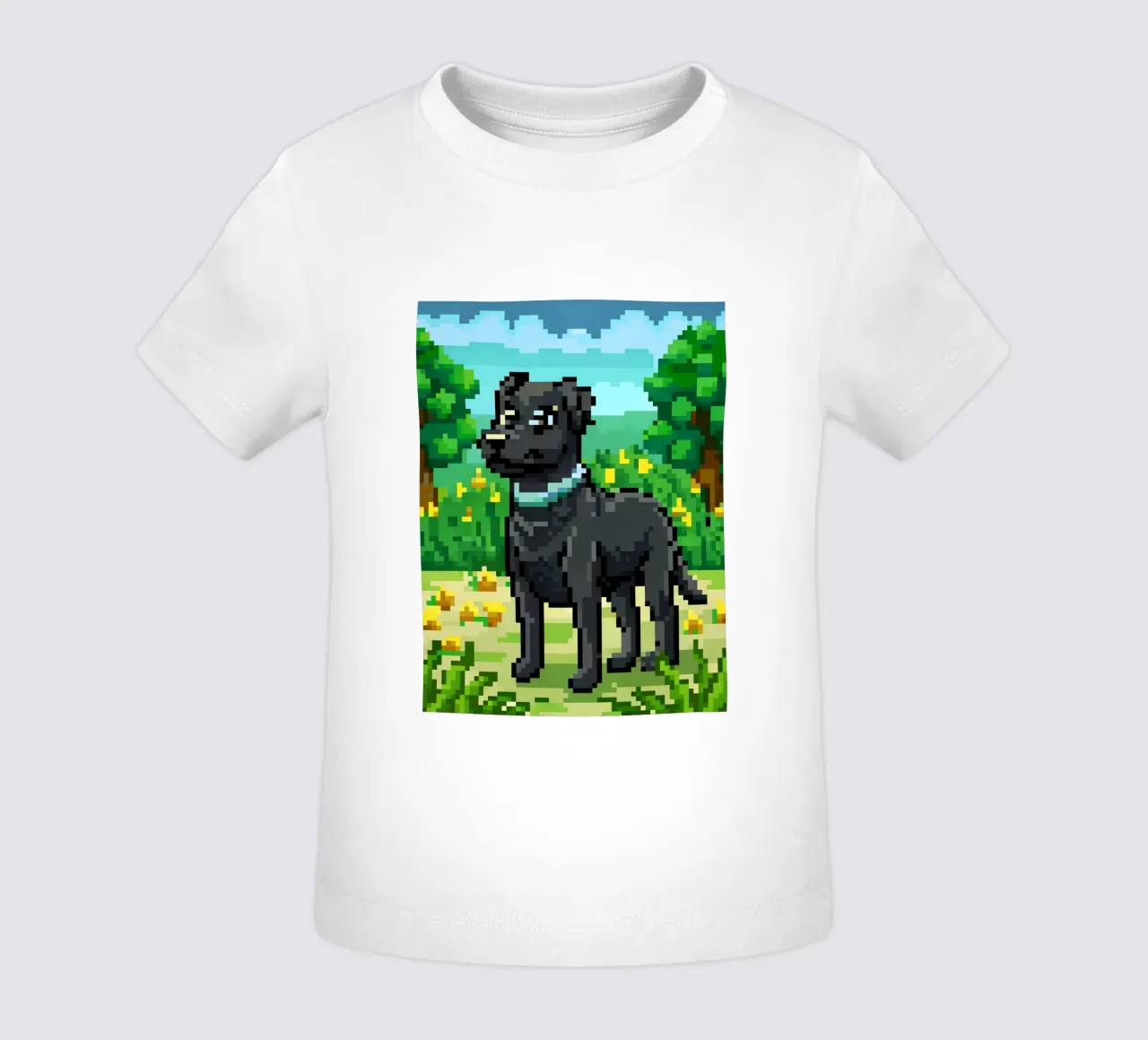 Cane nero maglietta neonato da DOG AND CAT