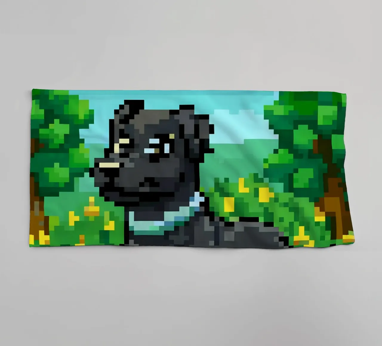 Cane nero asciugamano da bagno da DOG AND CAT