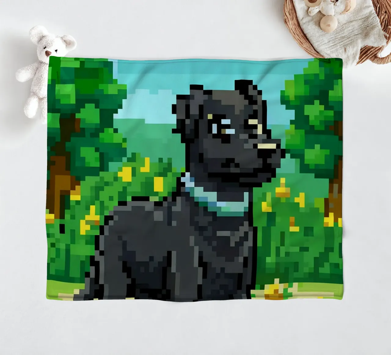 Cane nero coperta in pile da DOG AND CAT