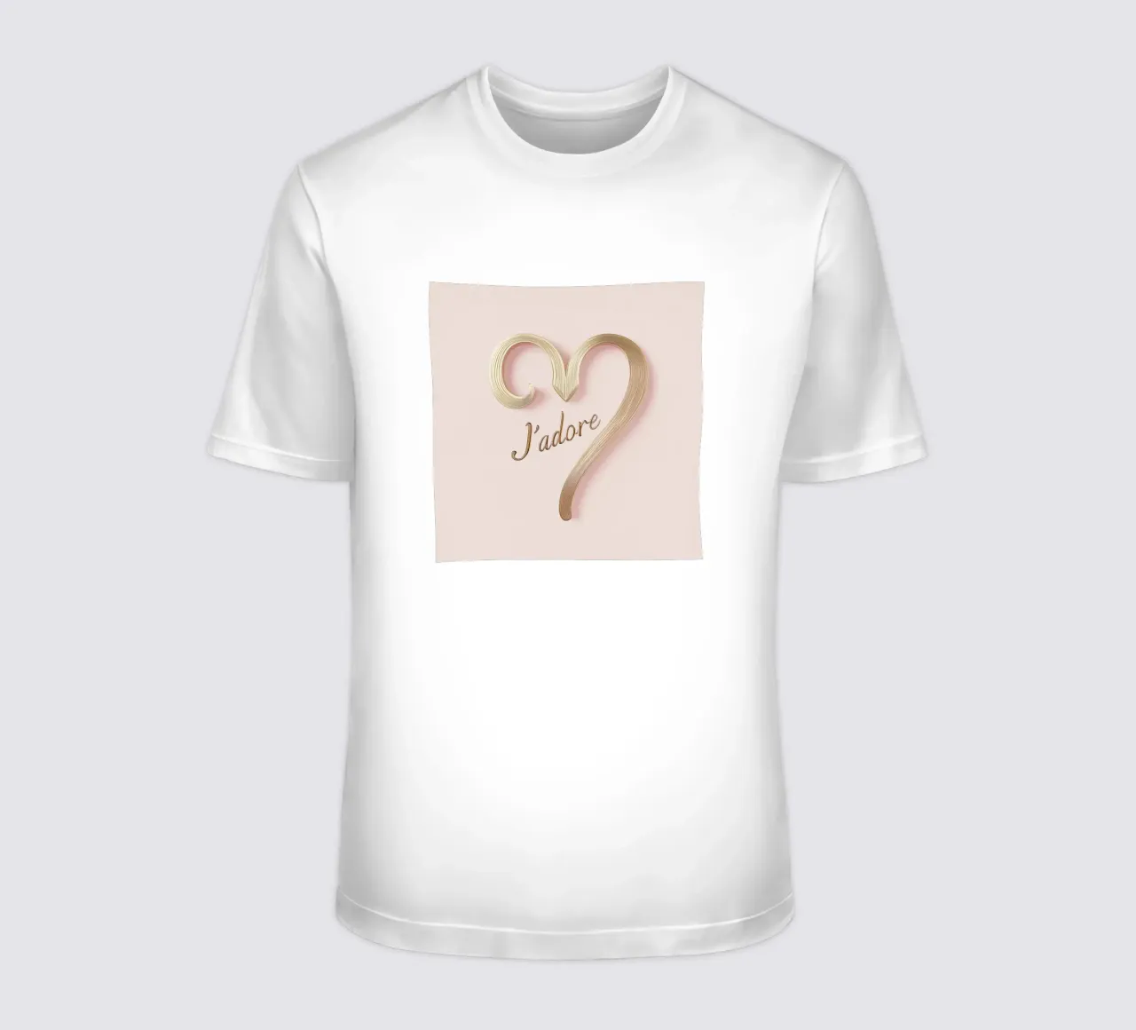 "J'adore" Rosa Anmut t-shirt da Carinaprint