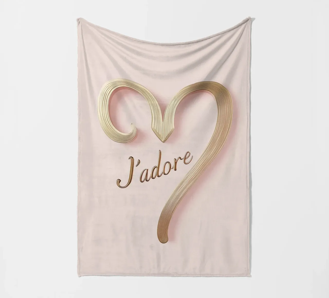 "J'adore" Rosa Anmut coperta in pile da Carinaprint