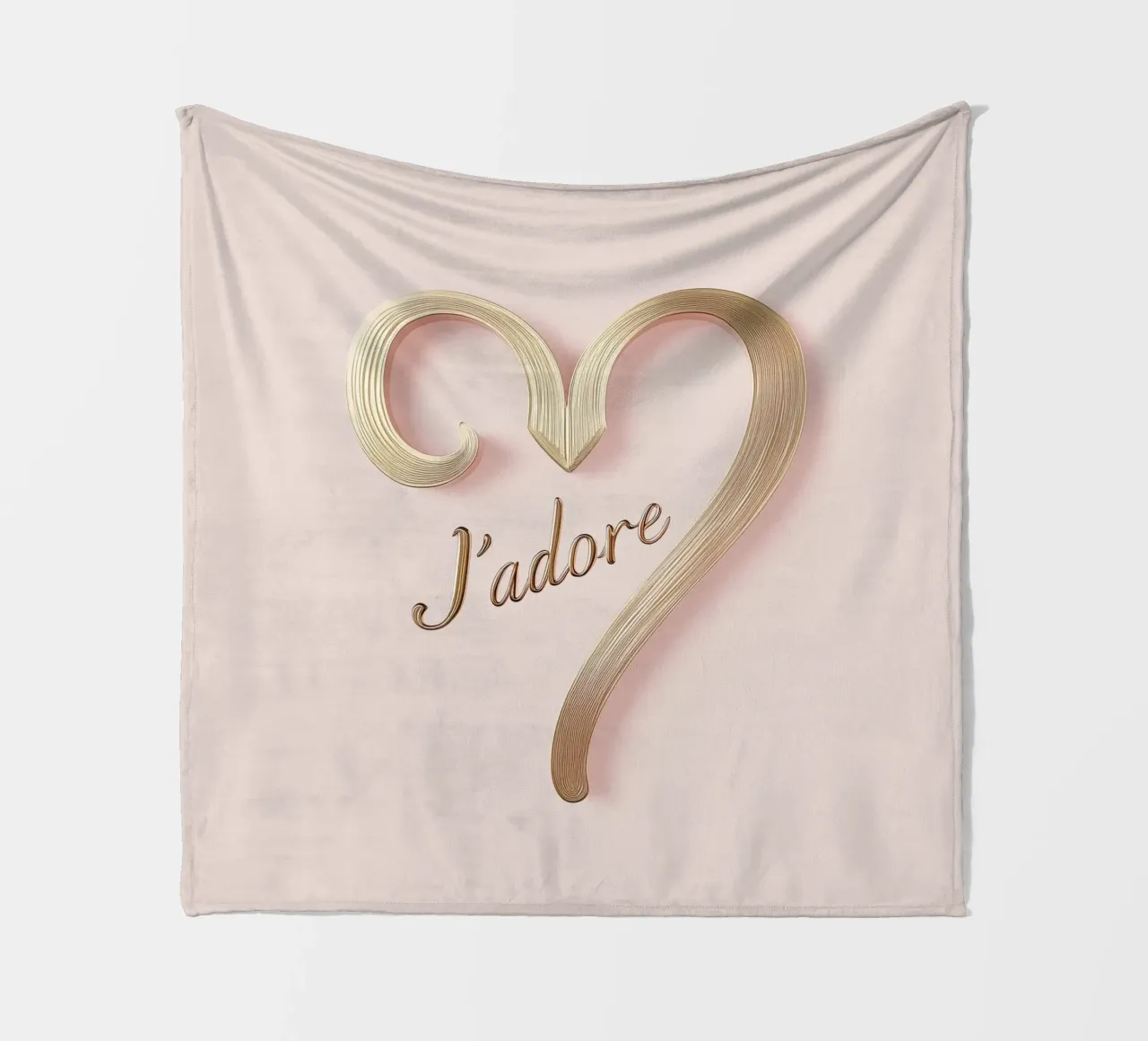 "J'adore" Rosa Anmut coperta in pile da Carinaprint