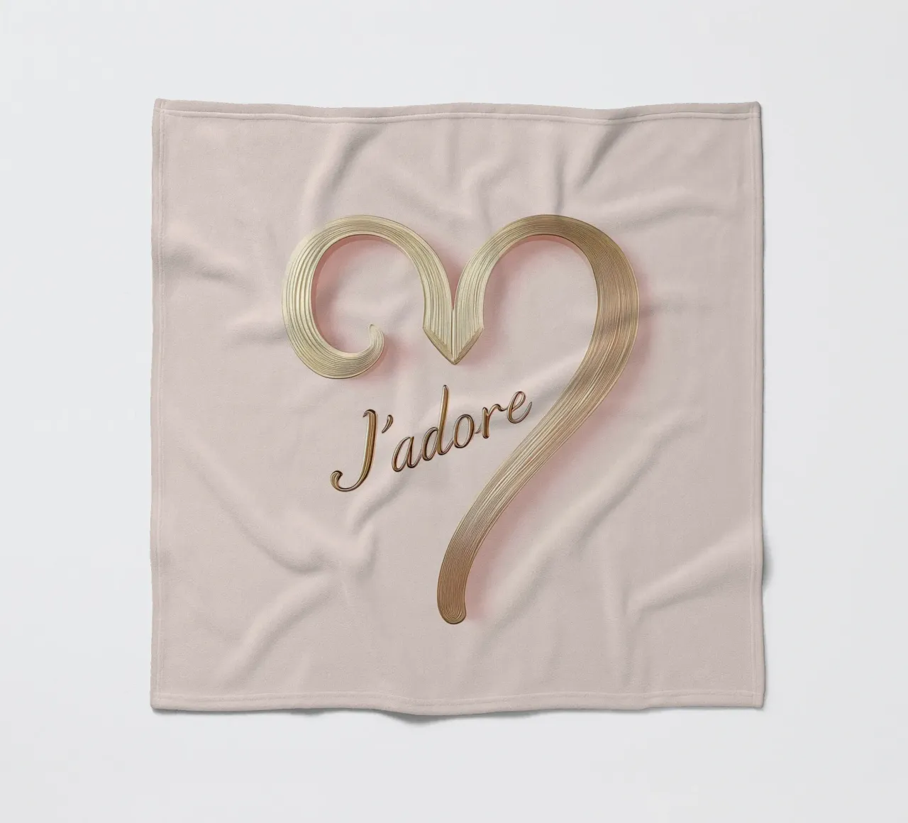 "J'adore" Rosa Anmut coperta in pile da Carinaprint