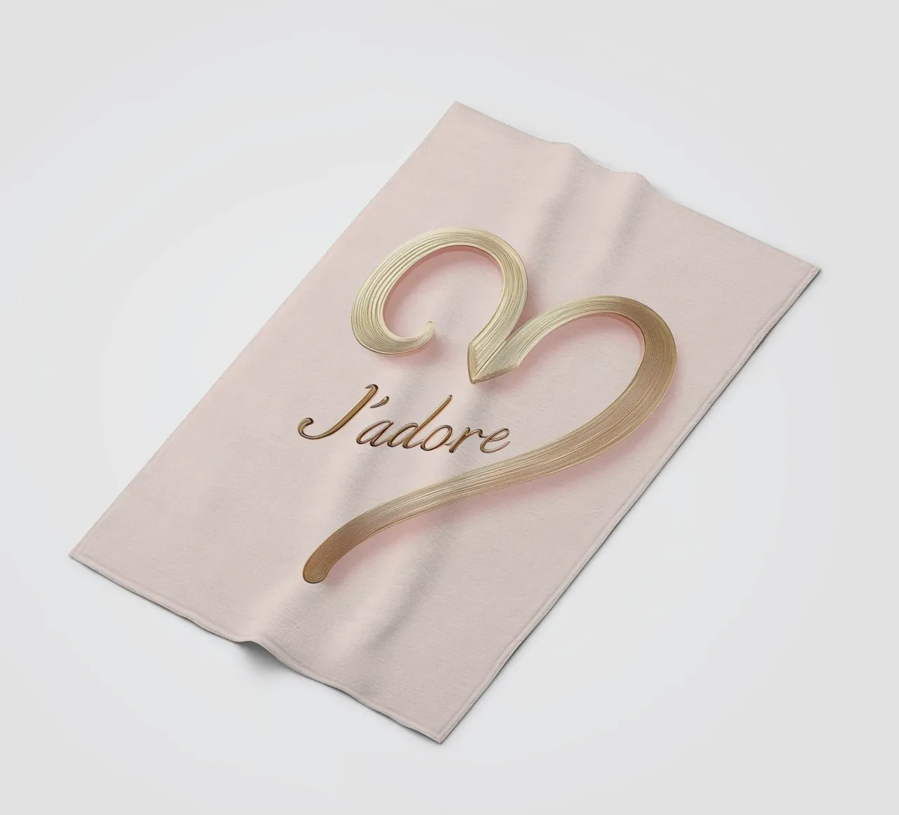 "J'adore" Rosa Anmut coperta in pile da Carinaprint