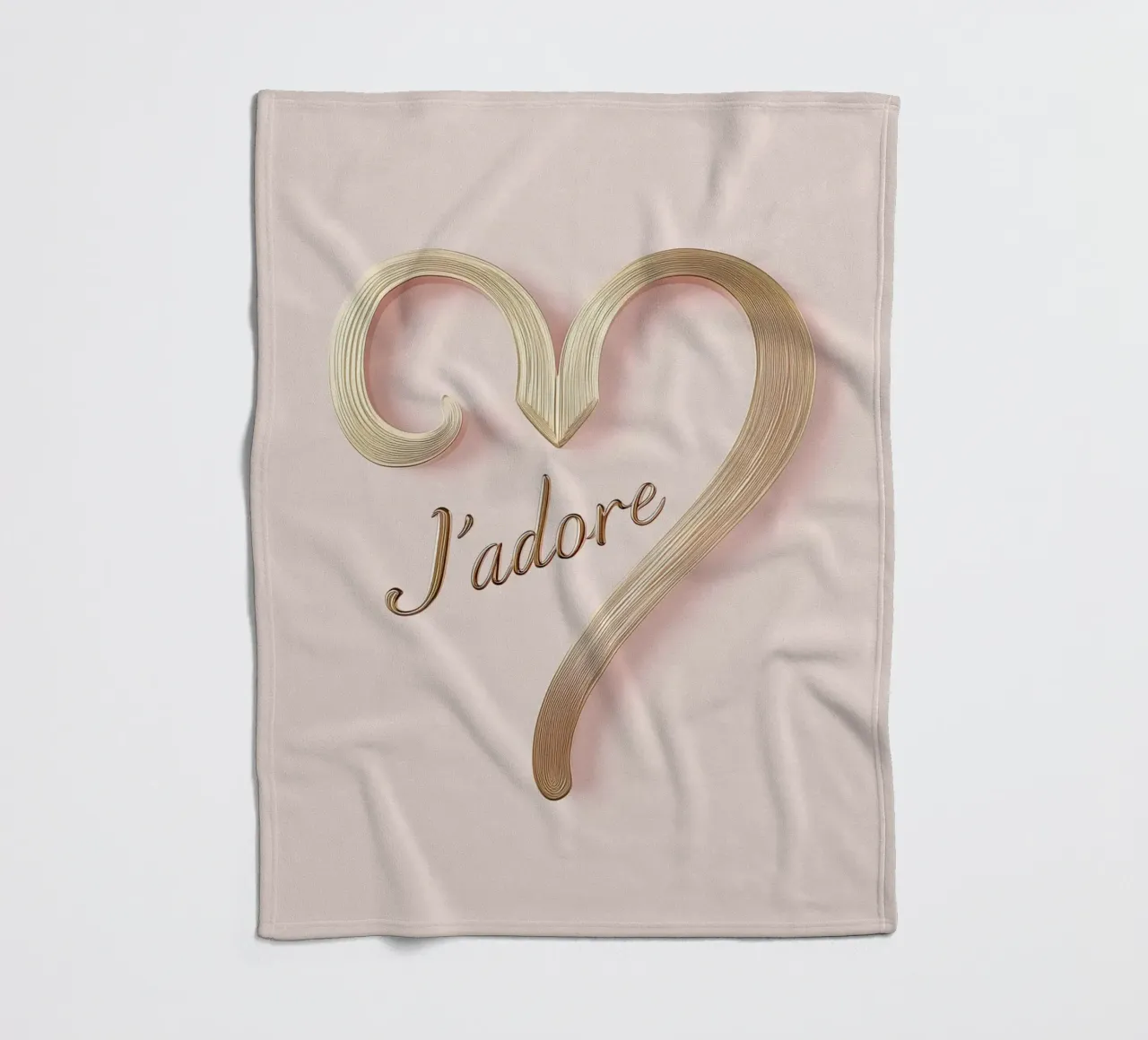 "J'adore" Rosa Anmut coperta in pile da Carinaprint