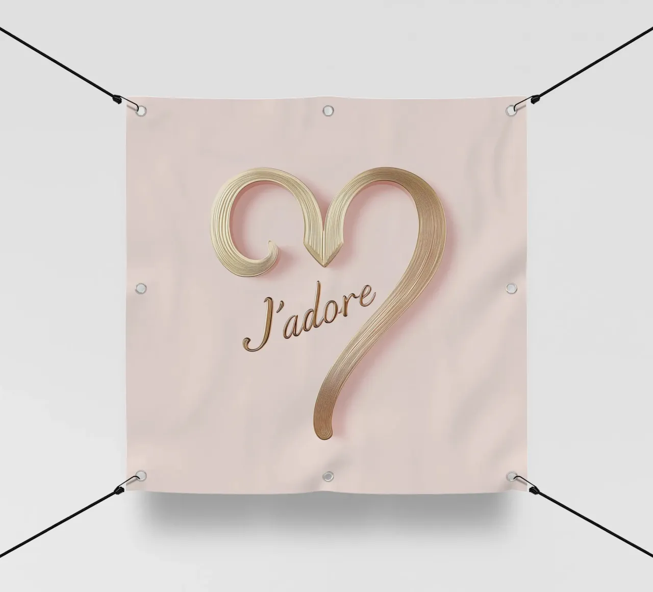 "J'adore" Rosa Anmut telo in pvc da Carinaprint