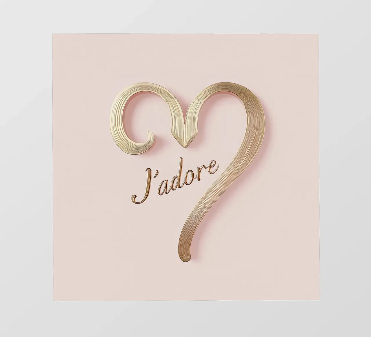 "J'adore" Rosa Anmut telo in pvc da Carinaprint