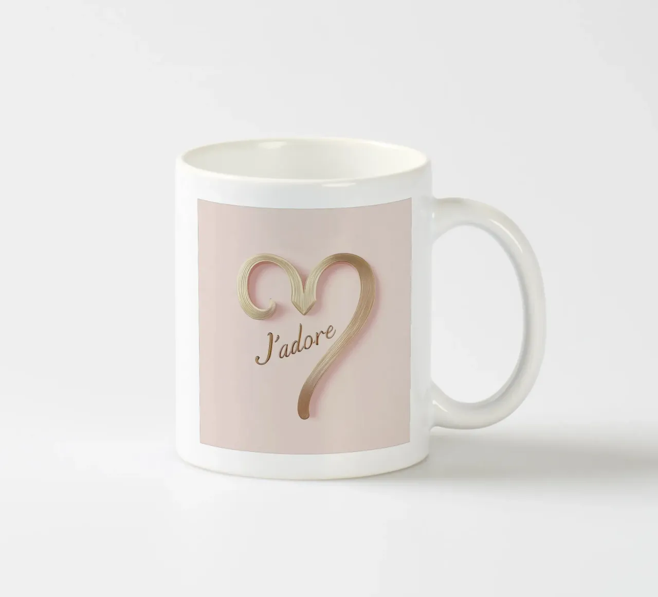 "J'adore" Rosa Anmut tazza in ceramica da Carinaprint