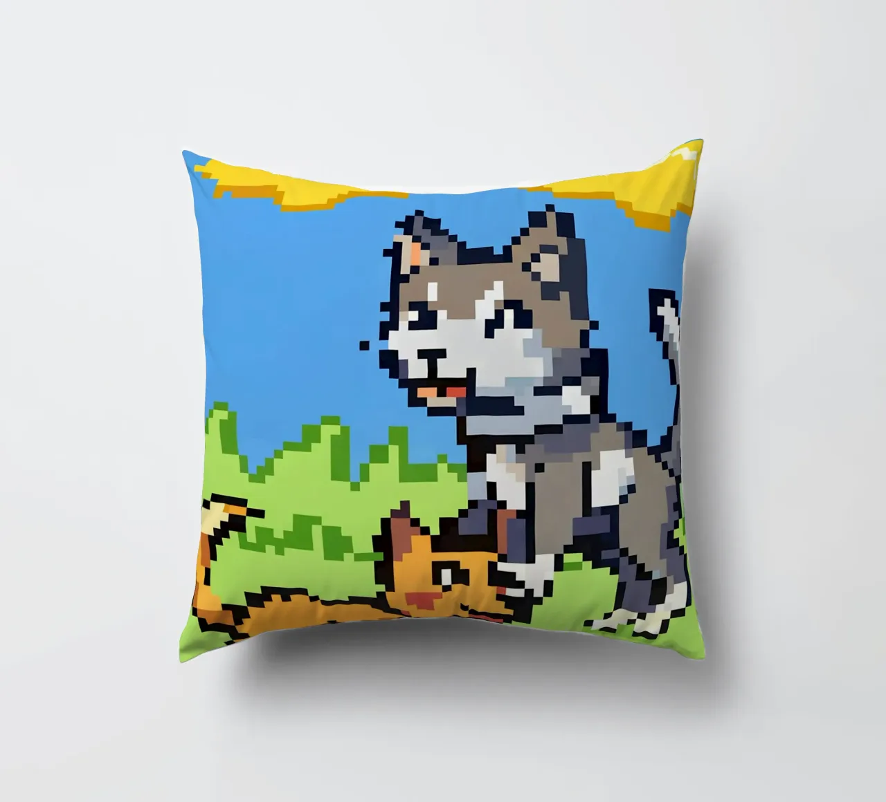Gatti e cani che giocano cuscino da DOG AND CAT