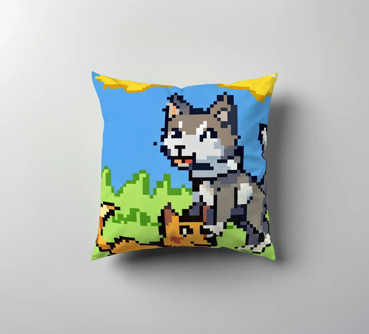 Gatti e cani che giocano cuscino da DOG AND CAT