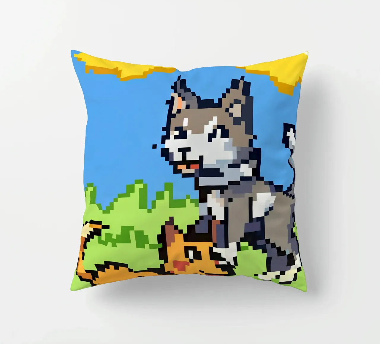 Gatti e cani che giocano cuscino da DOG AND CAT