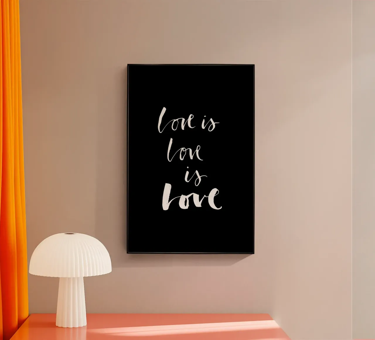 Love Black plexiglass da Klaus with K