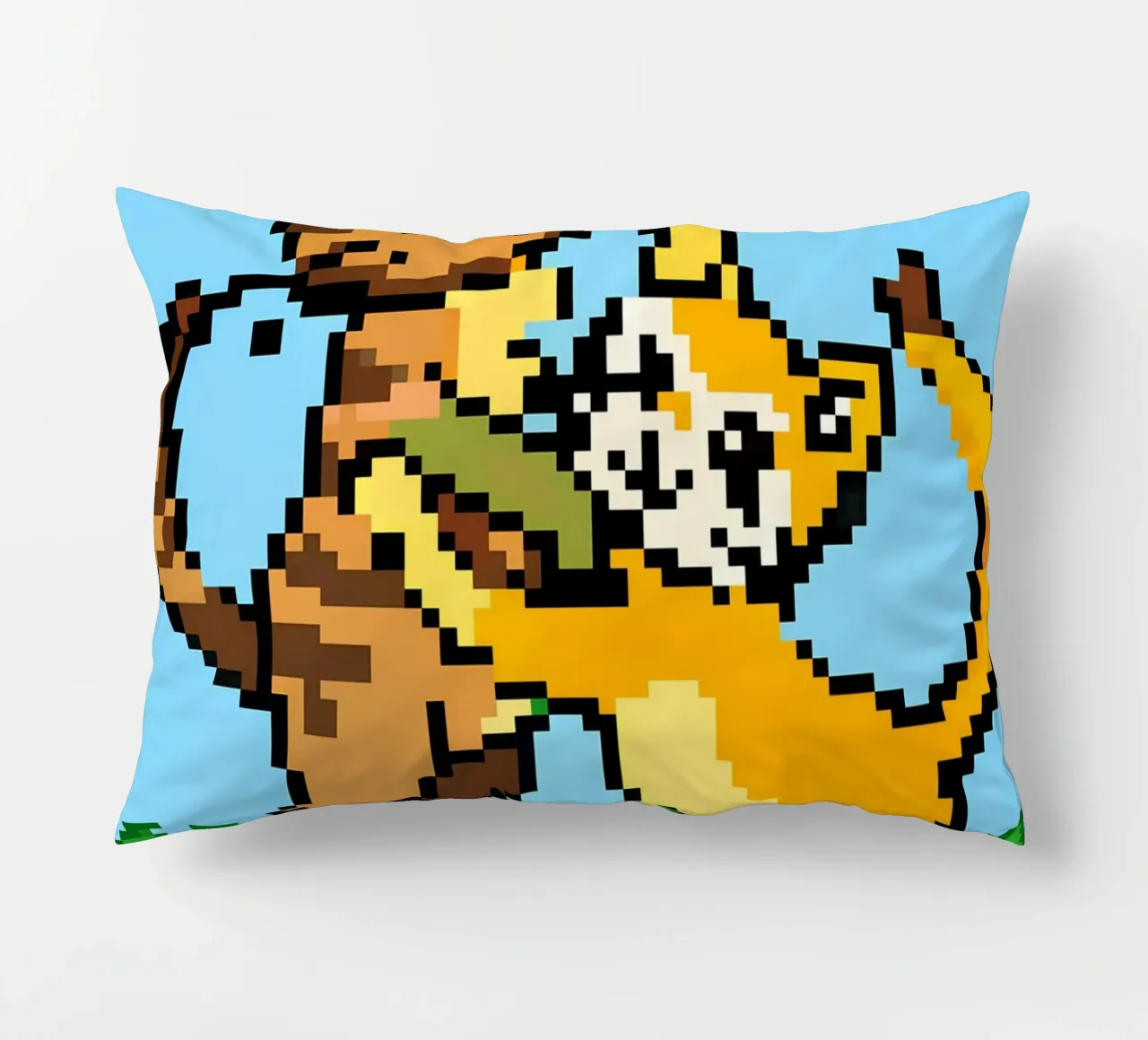 Two Cats Playing decorative cushion by DOG AND CAT