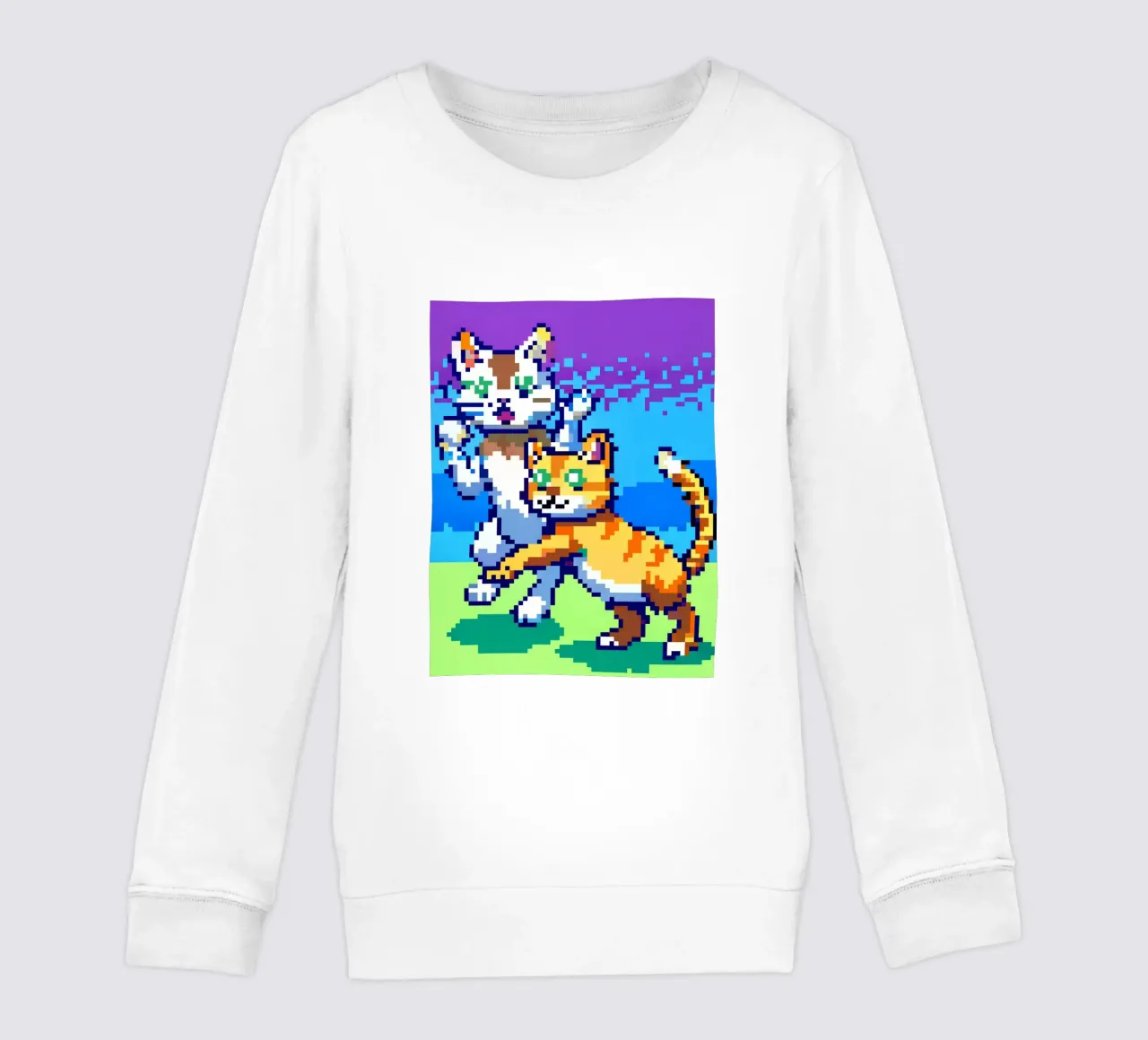 Due gatti che giocano felpa bambino da DOG AND CAT