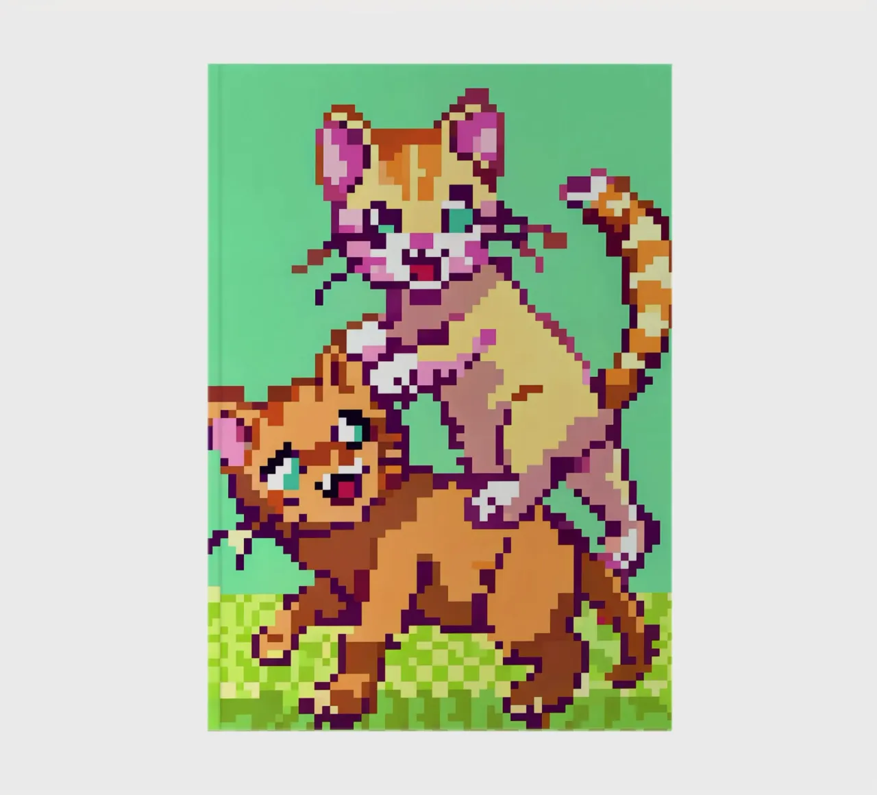 Two Cats Playing notebook by DOG AND CAT