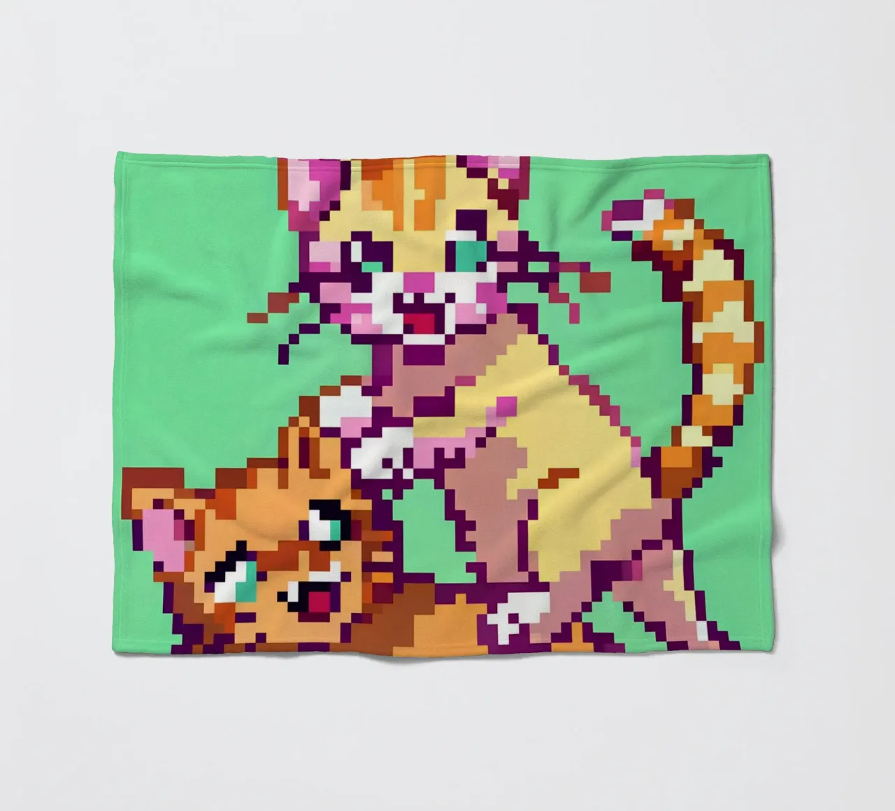 Due gatti che giocano coperta in pile da DOG AND CAT