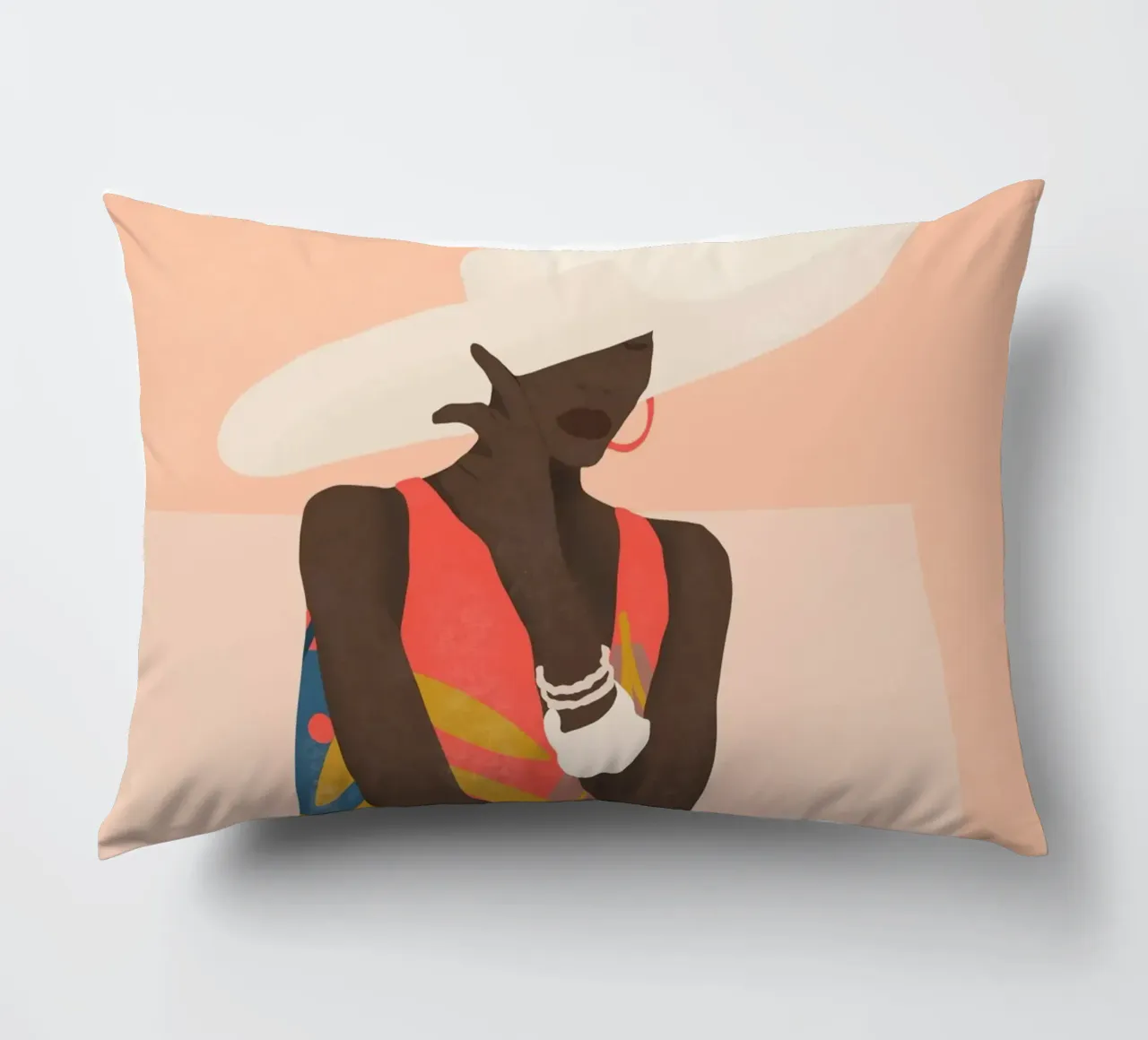 Ragazza tropicale 19 cuscino da ThingDesign