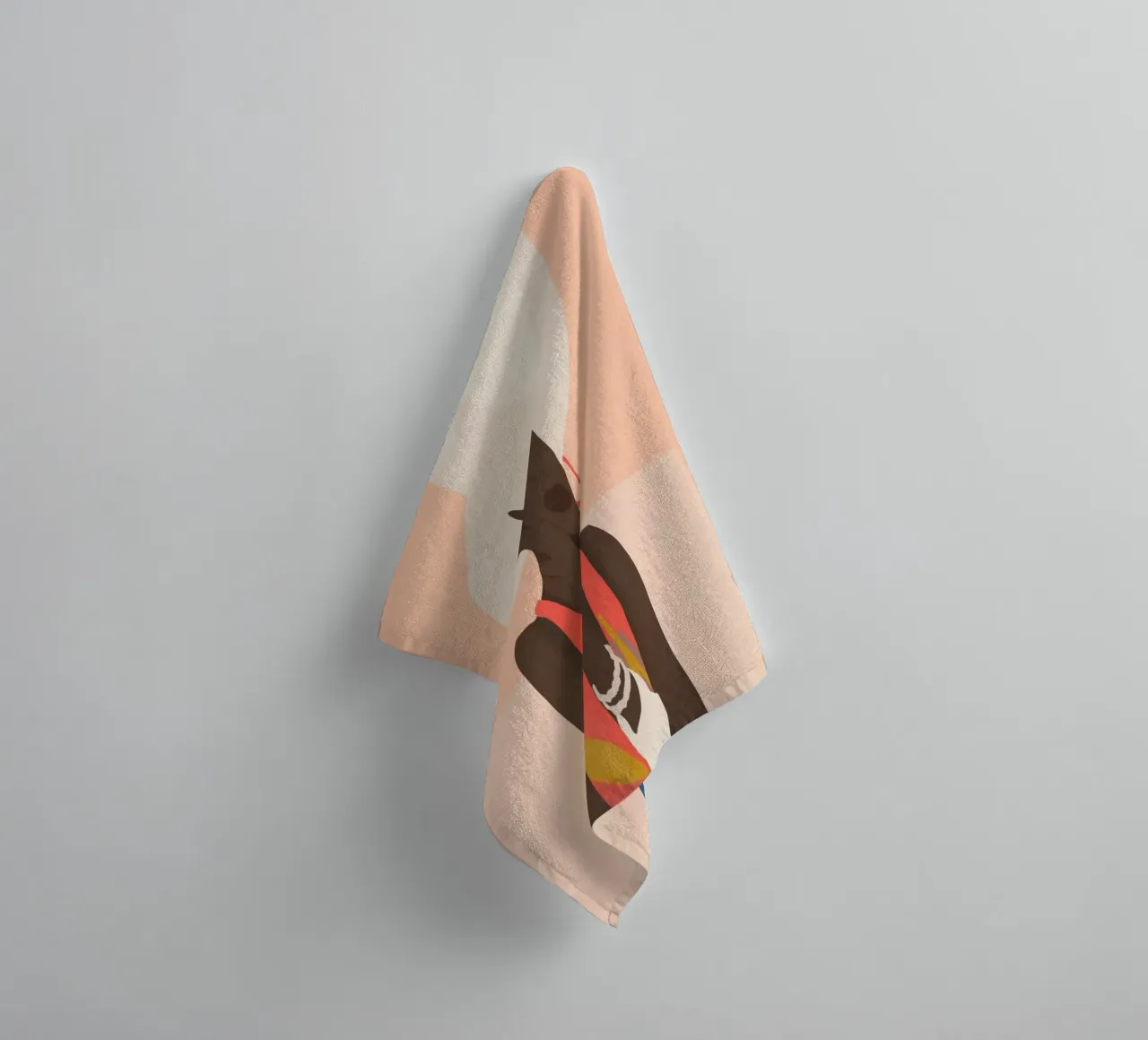 Tropical Girl 19 towel by ThingDesign
