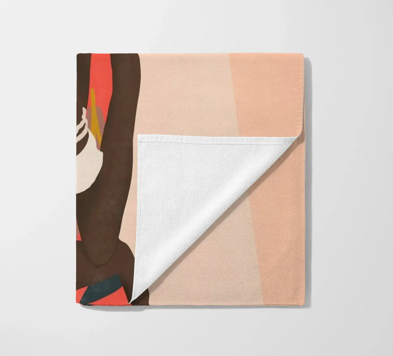 Tropical Girl 19 beach towel by ThingDesign