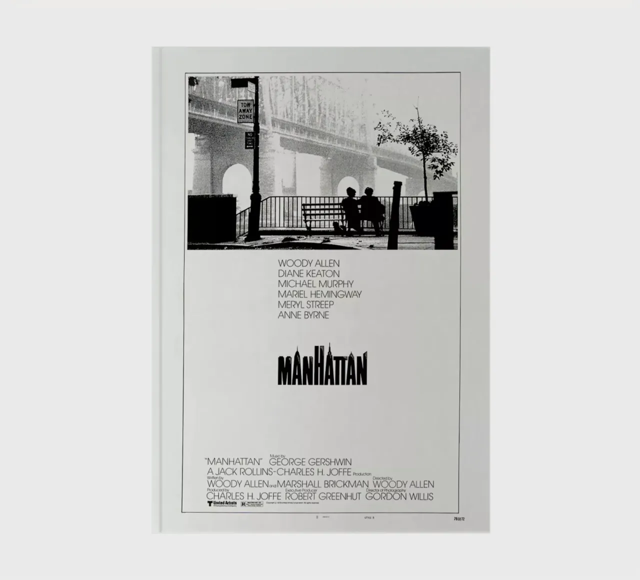 ‘Manhattan’ Retro Movie Poster notebook by Gallery Print and Art Limited