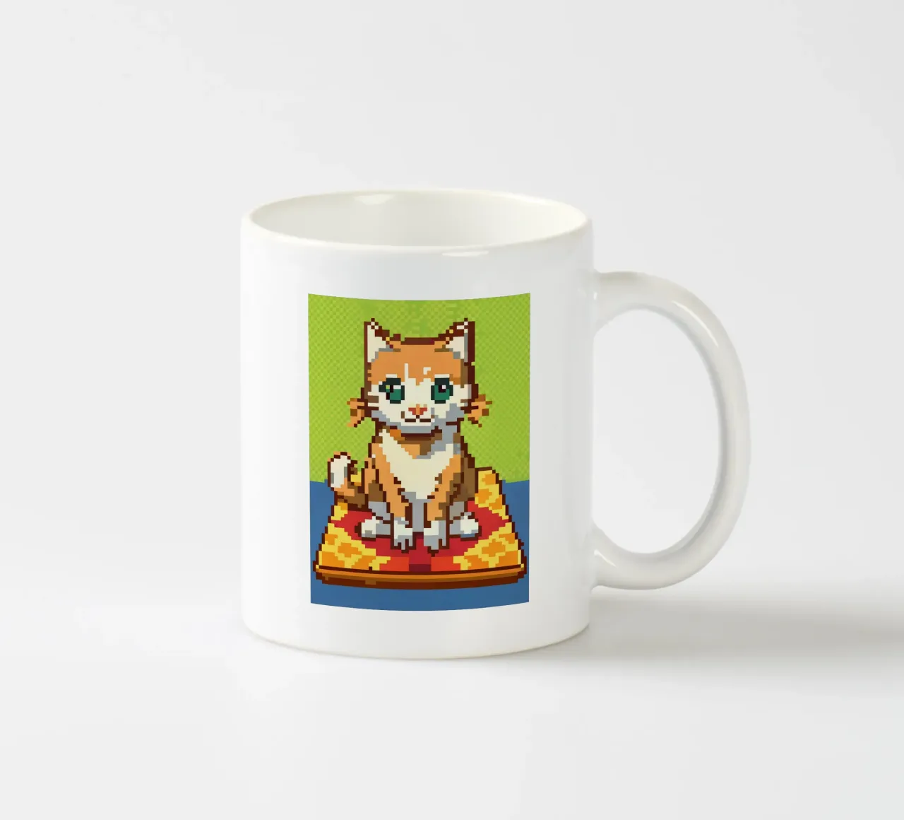 Un simpatico gatto arancione tazza in ceramica da DOG AND CAT