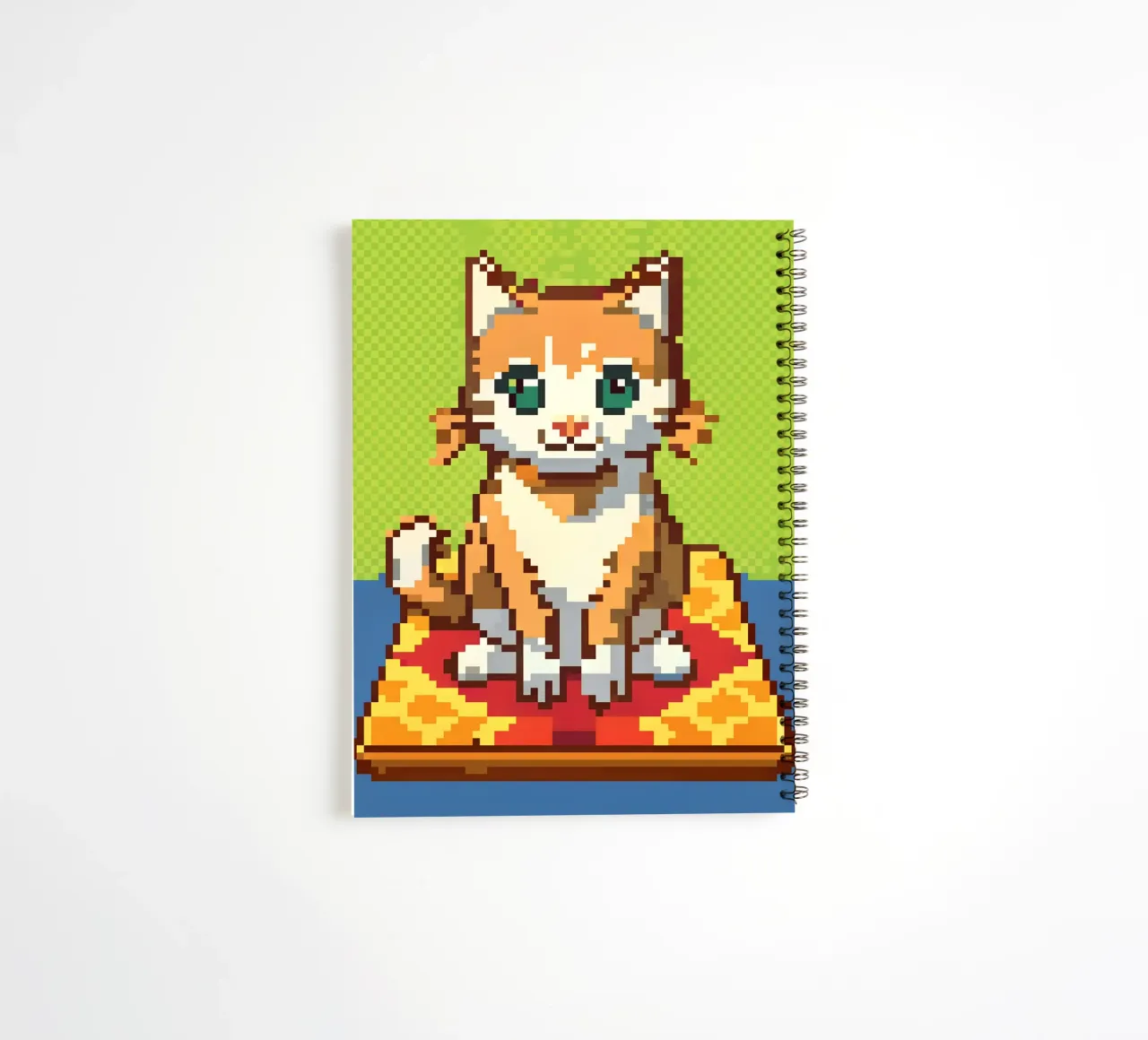 Cute Orange Cat spiral notebook by DOG AND CAT