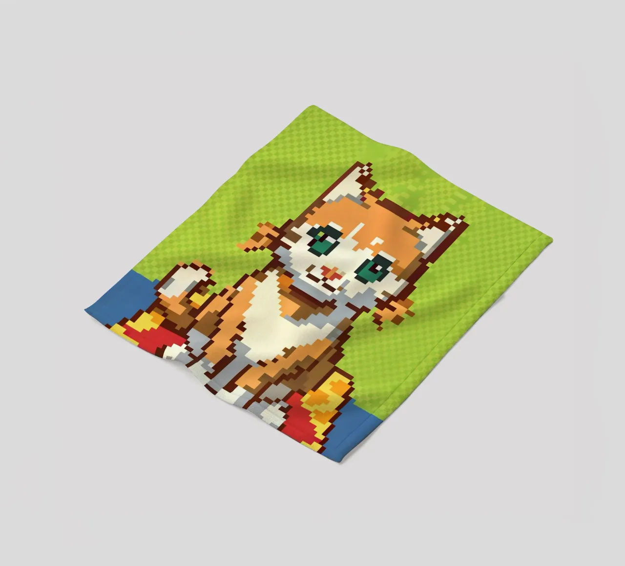 Un simpatico gatto arancione coperta in pile da DOG AND CAT