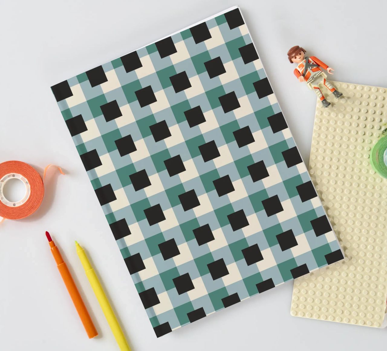 Squares in checker notebook by Little Dean