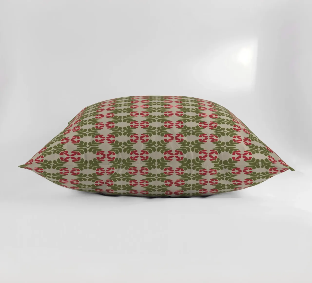 Boho leaf pattern decorative cushion by Little Dean