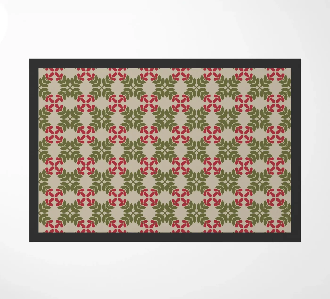 Boho leaf pattern Fußmatte von Little Dean