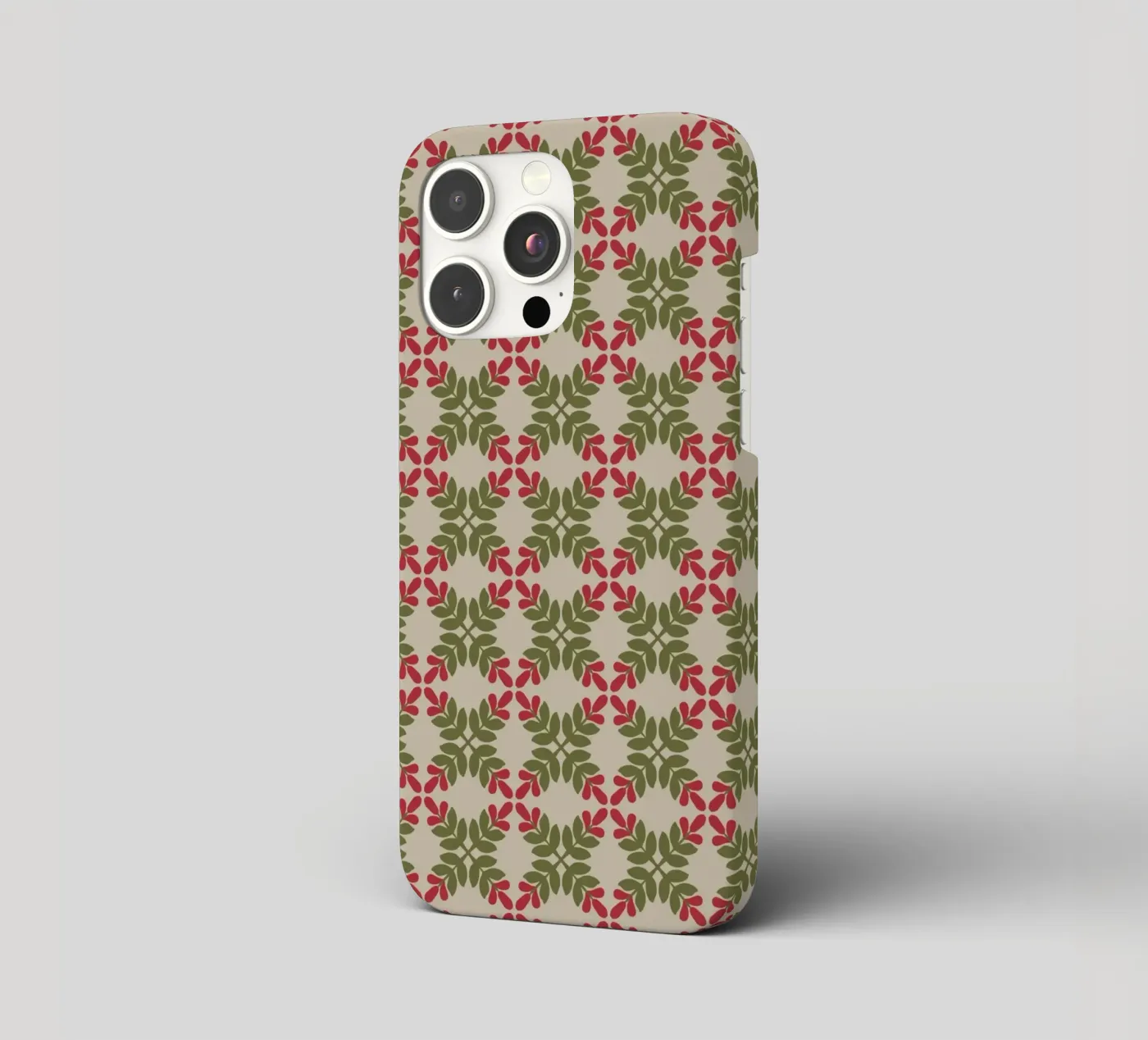 Boho leaf pattern iphone case by Little Dean