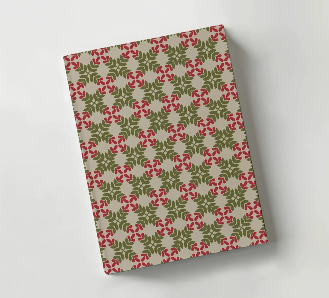 Boho leaf pattern notebook by Little Dean
