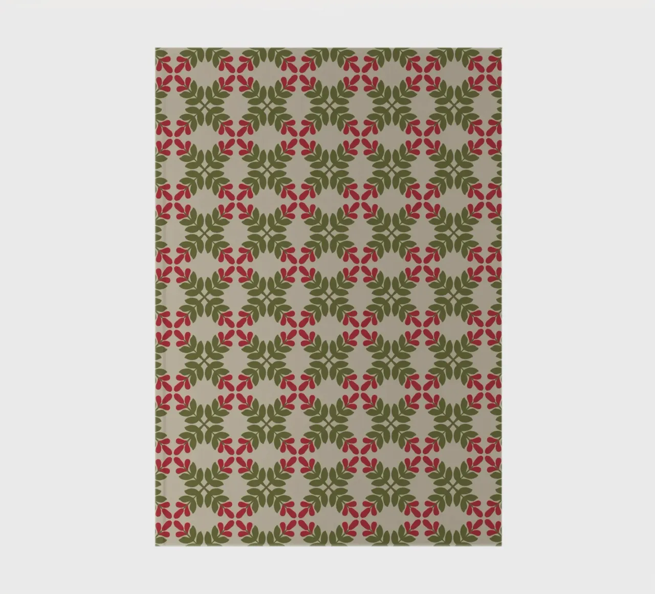 Boho leaf pattern notebook by Little Dean