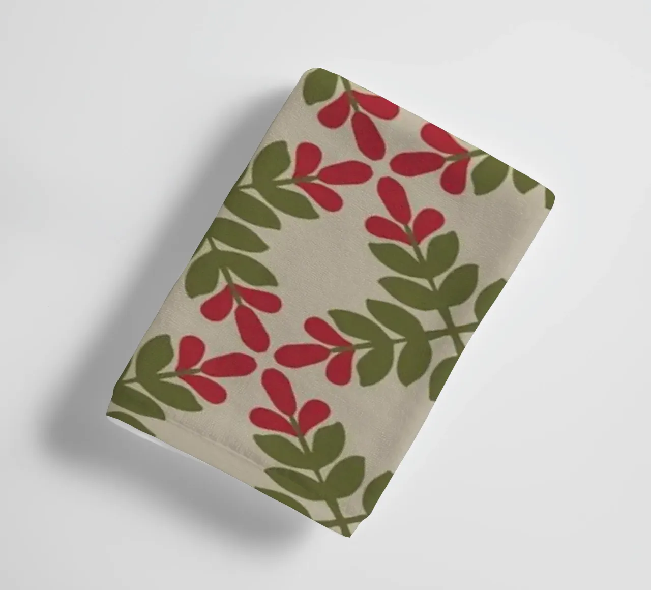 Boho leaf pattern towel by Little Dean