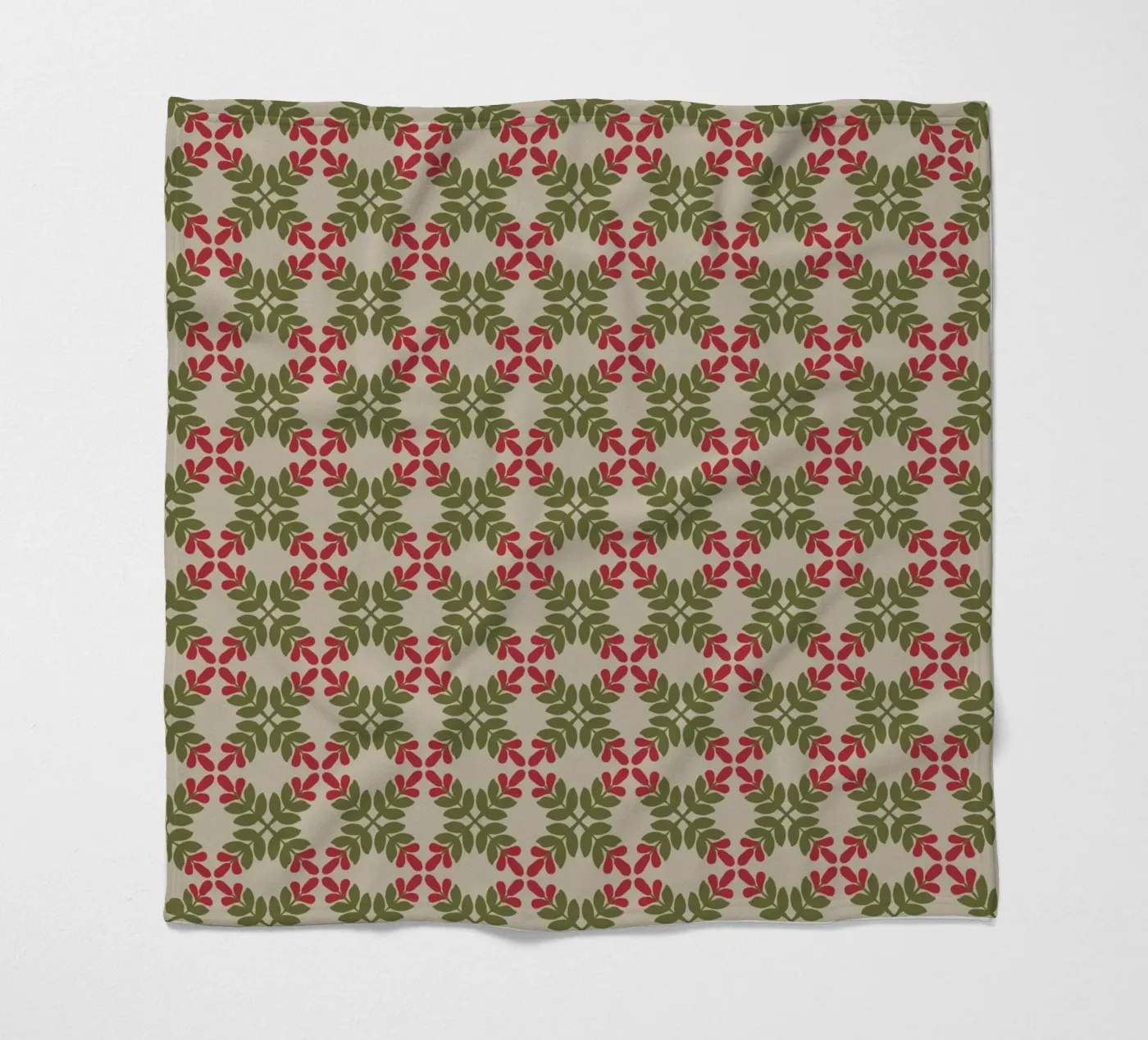 Boho leaf pattern coperta in pile da Little Dean