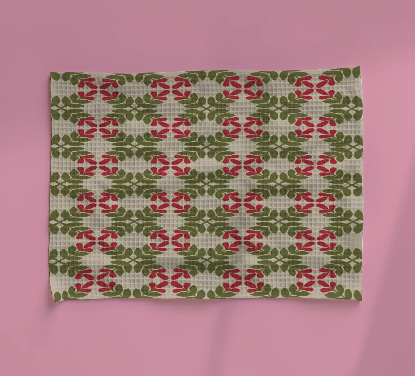 Motivo a foglie Boho canovaccio da cucina da Little Dean