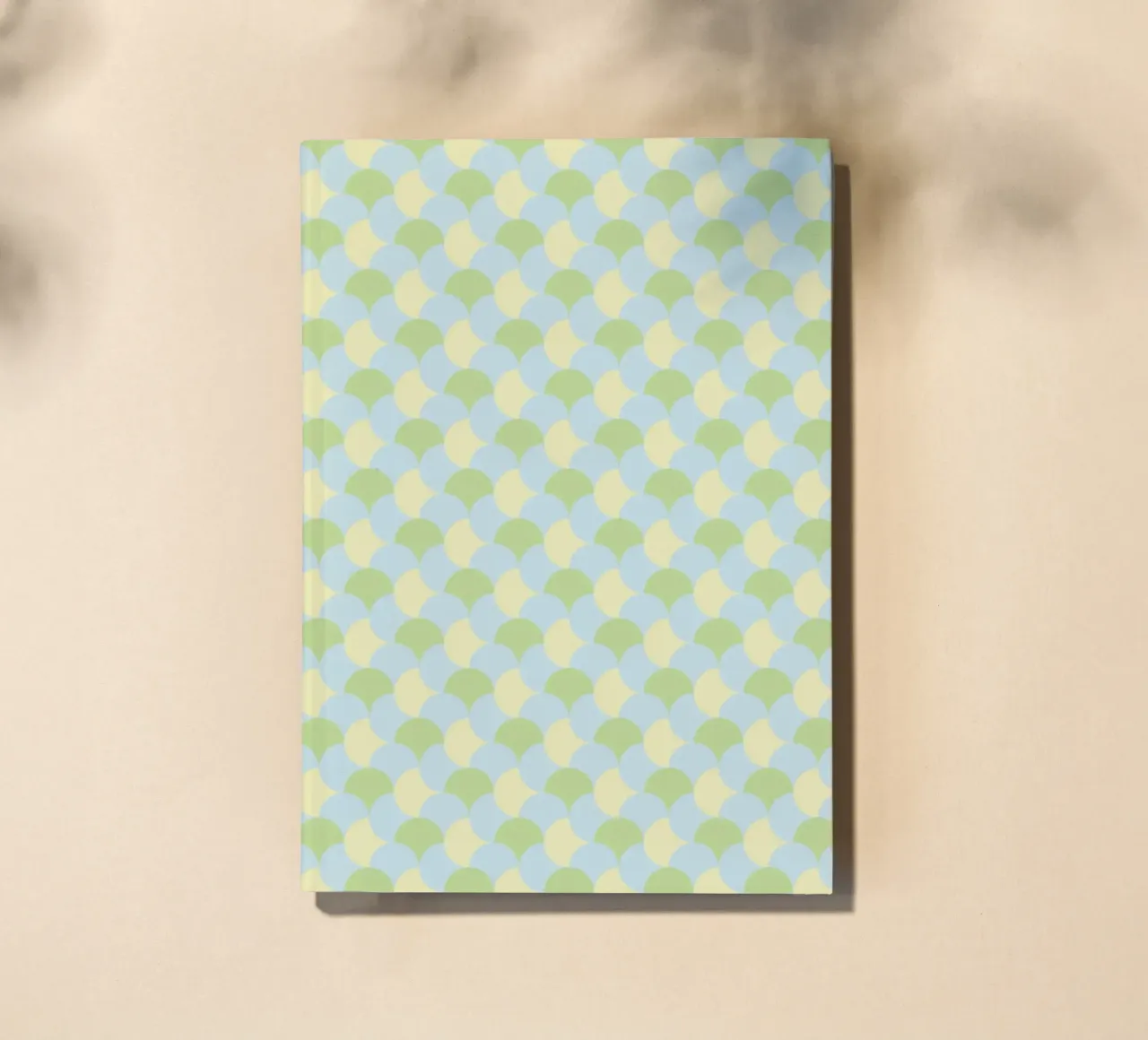 Gingham Green seamless pattern notebook by Little Dean