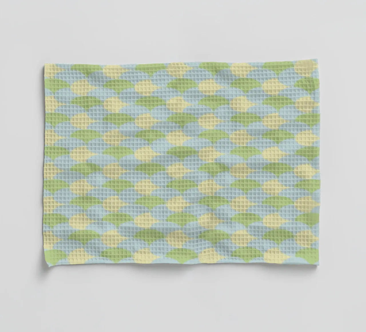 Motif sans couture vichy vert torchon de Little Dean