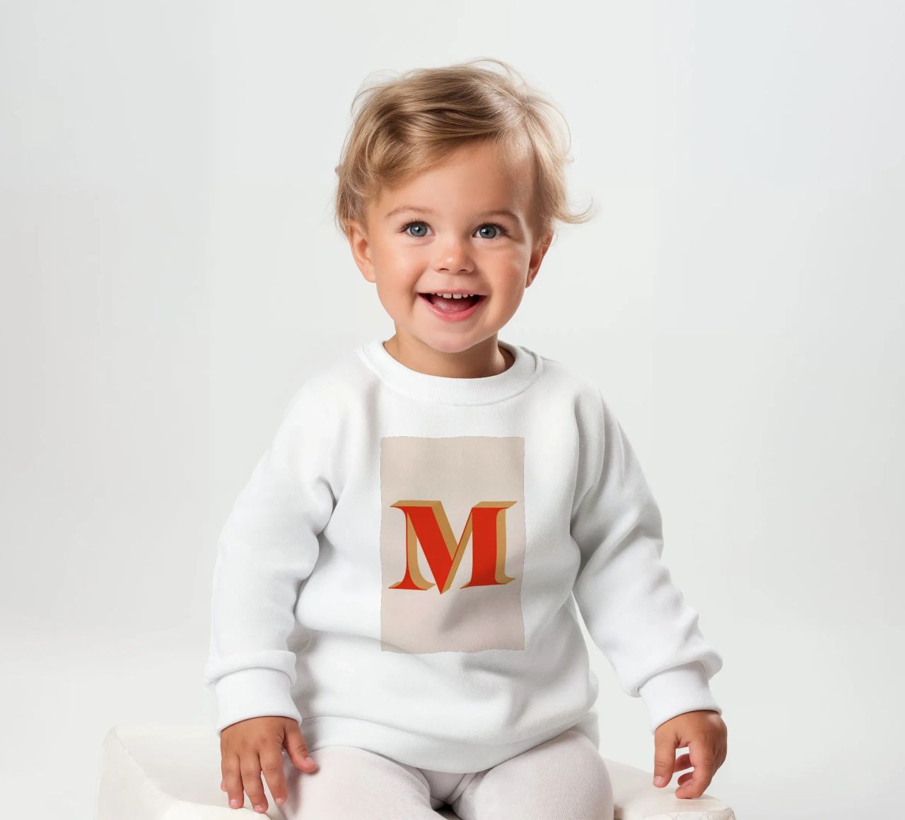 Red M felpa neonato da daylight design studio