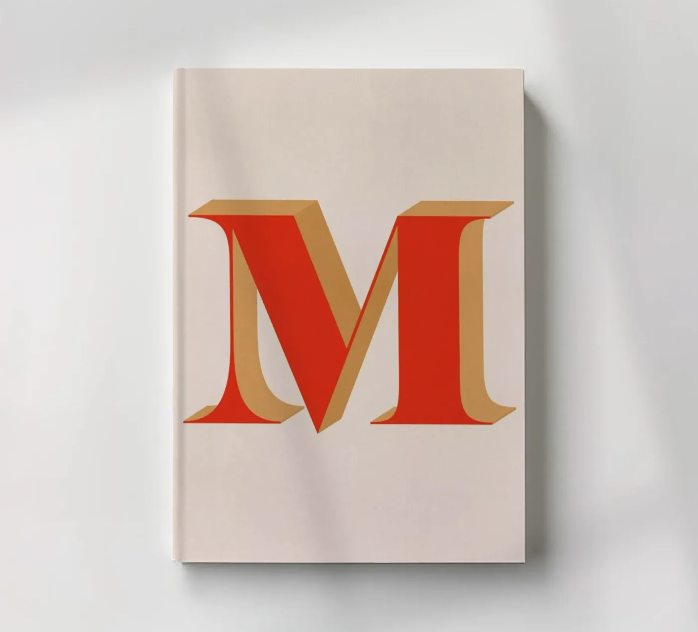 Red M notebook by daylight design studio