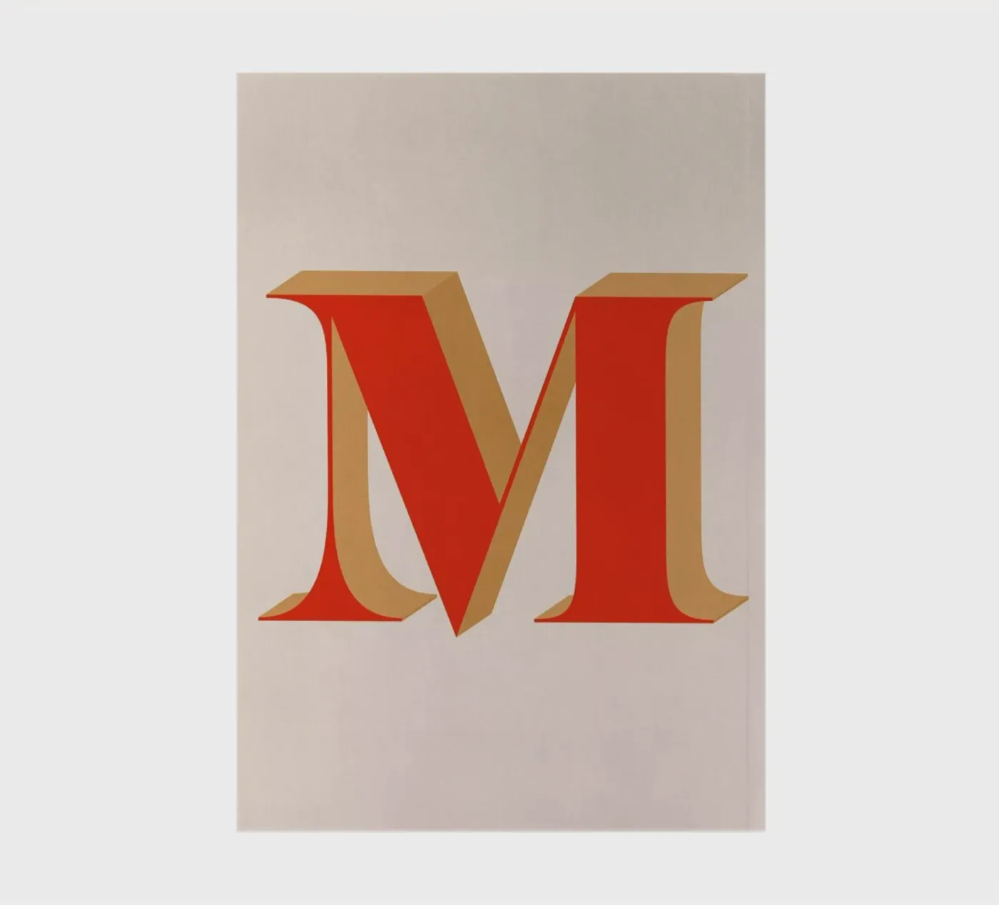 Red M notebook by daylight design studio